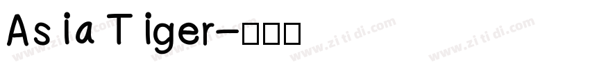 Asia Tiger字体转换